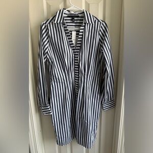 NWT, striped dress, V-Neck, White House Black Market